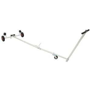 vidaXL Verstellbarer Bootstrailer mit Luftreifen 200 kg Load Silber
