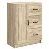 vidaXL Sideboard Sonoma-Eiche 66 x 34,5 x 87 cm Holzwerkstoff