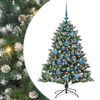 vidaXL Künstlicher Weihnachtsbaum mit 150 LEDs Grün 85 x 85 x 120 cm
