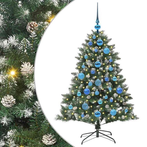 vidaXL Künstlicher Weihnachtsbaum mit 150 LEDs Grün 85 x 85 x 120 cm