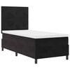 vidaXL Boxspringbett mit Matratze Schwarz 100 x 200 cm Stoff