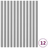vidaXL Schaumstoffh&uuml;llen f&uuml;r Trampolinstangen 12 Stk. 92,5 cm Grau