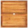vidaXL Gartentisch Grau 80x80x75 cm Poly Rattan Akazienholz