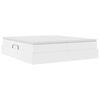 vidaXL Aufbewahrungsbett mit Matratze Wei&szlig; 180 x 200 cm Kunstleder
