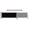 vidaXL Ausziehbare Seitenmarkise 60&times;300 cm Schwarz