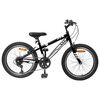 vidaXL Mountainbike 24 Zoll 6-Speed f&uuml;r 8-12 Jahre Schwarz