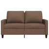 vidaXL 2-Sitzer-Sofa Braun 120 cm Stoff