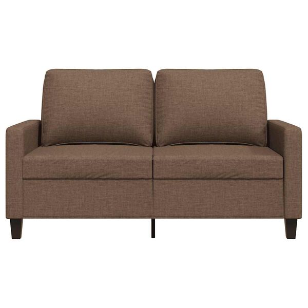 vidaXL 2-Sitzer-Sofa Braun 120 cm Stoff