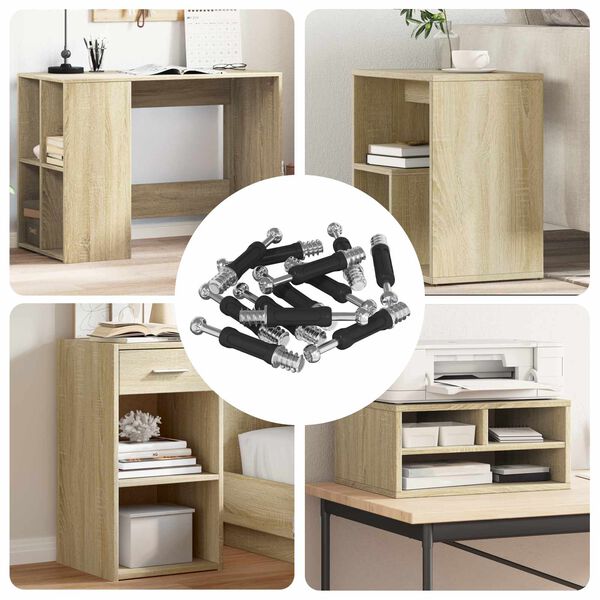 vidaXL Schwenkverschluss-Schraube 4000 pcs Silber und Schwarz Metall