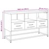 vidaXL TV-Schrank Anthrazit 100,5x39x60,5 cm Stahl