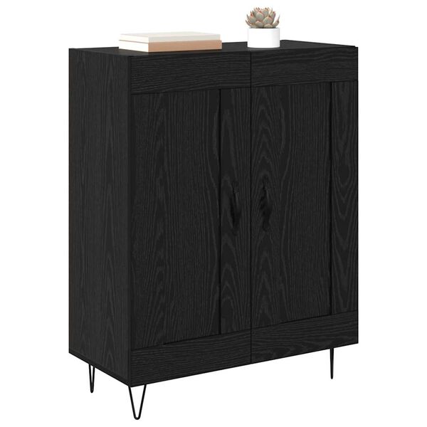 vidaXL Sideboard Schwarz Eichen-Optik 69,5 x 34 x 90 cm