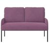 vidaXL Sofas mit Kissen 110cm Lila Sperrholz