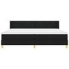 vidaXL Boxspringbett mit Matratze Schwarz 200 x 200 cm Stoff