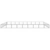 vidaXL Hundezwinger Schwarz 54 m&sup2; Stahl