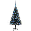 vidaXL Weihnachtsbaum mit 150 LEDs mit St&auml;nder Schwarz 120 cm PVC