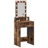 vidaXL Schminktisch mit Speicher Braun 50 x 41 x 140 cm Holzwerkstoff