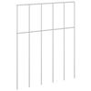 vidaXL Gartenzaun-Paneel 48 stk. 25 x 30 cm Verzinkter Stahl Silber