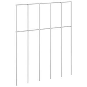 vidaXL Gartenzaun-Paneel 48 stk. 25 x 30 cm Verzinkter Stahl Silber