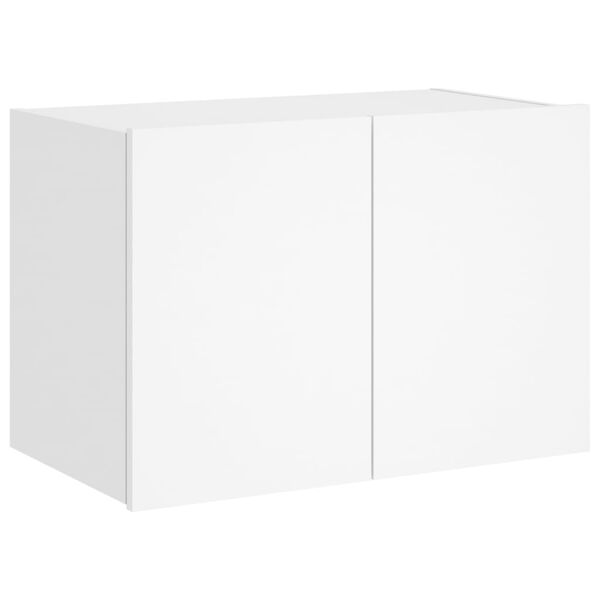 vidaXL TV-Wandschrank mit LED-Leuchten Wei&szlig; 60x35x41 cm