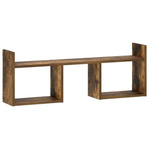 vidaXL Wandregal R&auml;uchereiche 90 x 17 x 32 cm Holzwerkstoff