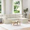 vidaXL Sofa Creme Gesamtabmessungen: 228 x 134 x 80 cm (B x T x H)