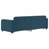 vidaXL Tagesbett Ausziehbar mit Schubladen Blau 80x200 cm Samt