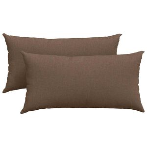 vidaXL Sofakissen 2 stk. Stoff Braun 80 x 40 cm