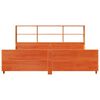 vidaXL Massivholzbett ohne Matratze Wachsbraun 180x200 cm Massivholz