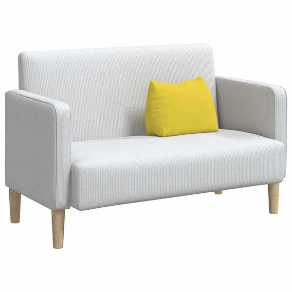 vidaXL R&uuml;ckenkissen Helles Gelb 45 x 20 x 35 cm Stoff