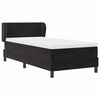 vidaXL Boxspringbett mit Matratze Schwarz 90 x 190 cm Samt
