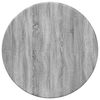 vidaXL Tischplatte &Oslash; 30 x 1,5 cm Rund Holzwerkstoff Sonoma-Grau