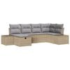 vidaXL Sofa Set 6 stk. Poly-Rattan