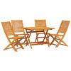 vidaXL Garten Essgruppe 5 pcs Braun Massivholz Akazie