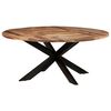 vidaXL Esstisch Rund 175x75 cm Akazienholz Honigfarben