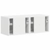 vidaXL TV-Wandschrank 2 pcs Wei&szlig; 60 x 31 x 29,5 cm Holzwerkstoff