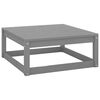 vidaXL 8-tlg. Garten-Lounge-Set Grau Massivholz Kiefer