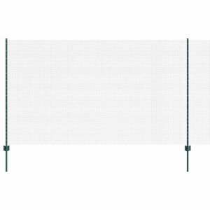 vidaXL Zaun mit Pfosten Gr&uuml;n