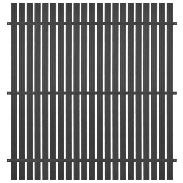 vidaXL Zaunelement Aluminium 180 x 180 cm Anthrazit