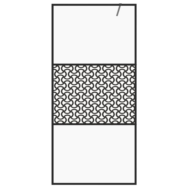 vidaXL Duschwand für Begehbare Dusche mit Klarem ESG Glas 100x195 cm