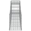 vidaXL Gabionen mit Hochbogen 13 Stk. 300x30x40/60 cm Verzinktes Eisen