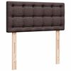 vidaXL Ottoman-Bett mit Matratze Dunkelbraun 90x190 cm Stoff