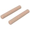 vidaXL Holzd&uuml;bel 2 Stk. Natur &Oslash; 6 x 40 mm Massivholz