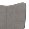 vidaXL Relaxsessel Taupe Stoff