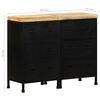 vidaXL Sideboard mit 6 Schubladen Raues Mangoholz