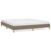 vidaXL Bettgestell ohne Matratze Taupe 180x200 cm Stoff