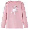 Kinder-Langarmshirt Hellrosa 116