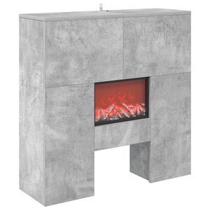 vidaXL Elektrokamin Beton 75 x 24,5 x 75 cm Holzwerkstoff