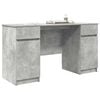 vidaXL Schreibtisch mit Regal Betongrau 140 x 49 x 76 cm Holzwerkstoff