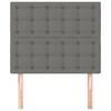 vidaXL Kopfteil Dunkelgrau 80 x 5 x 118/128 cm Stoff