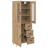 vidaXL Highboard Artisan-Eiche 69,5 x 34 x 90 cm Holzwerkstoff